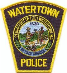 This image has an empty alt attribute; its file name is Watertown-Police-Patch.jpeg