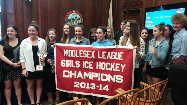 Watertown teamed with Belmont this year and the co-op team brought home the Middlesex League title.
