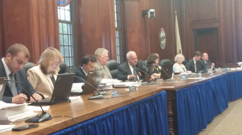 The Town Council mulls over the Fiscal 2015 Budget.