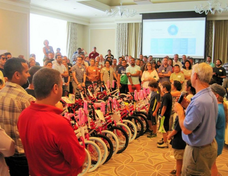 Forty bicycles were donated to the Watertown Boys & Girls Club by Intuit Software and Best Corporate Events.