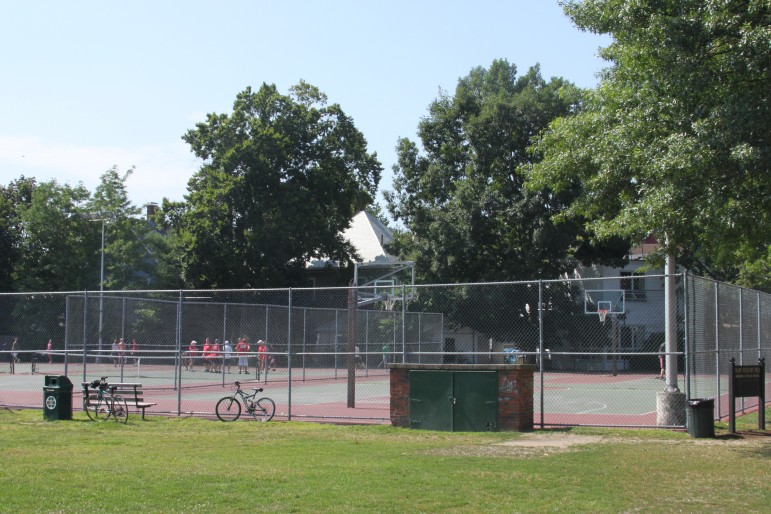 Victory Field has many abutters. Residents want to be heard when it comes to renovating the track and court area.