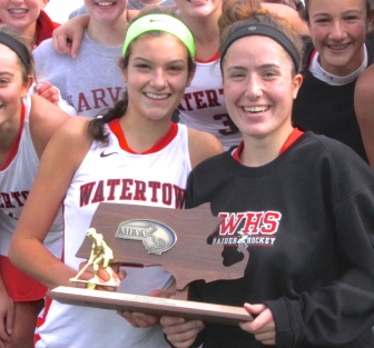 Watertown's Allie Doggett, left, and Emily Loprete made the NFHCA All-America teams.