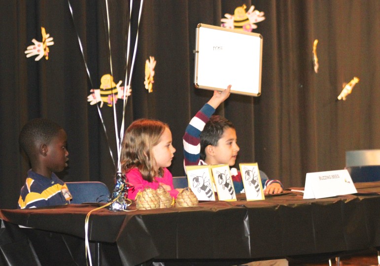 A group of first graders at the 2015 spelling bee at Watertown Spelling Bee.