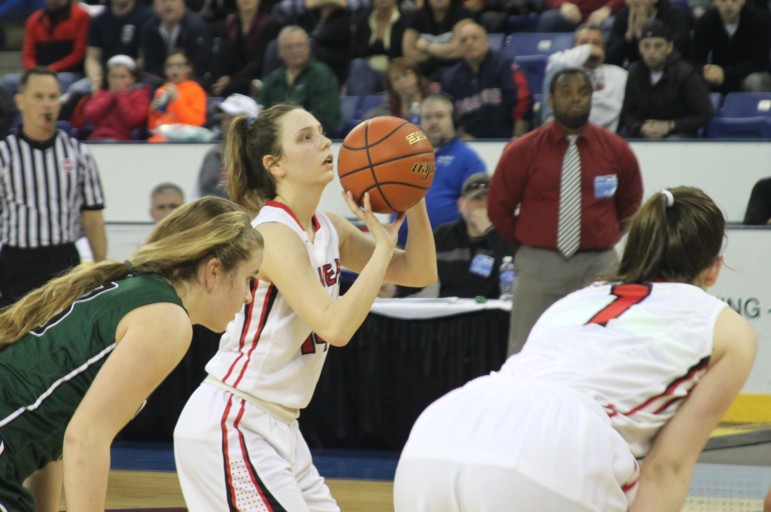 Watertown senior Gianna Coppola sank three late free throws to clinch the North Section title.