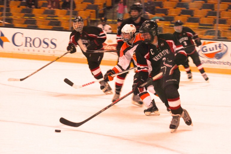 Senior co-captain Austin Farry closed out his Watertown career with a state championship on Sunday.