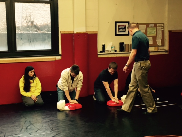 The PEP Grant has paid for Watertown PE teachers to become certified CPR instructors, and now can teach their students.