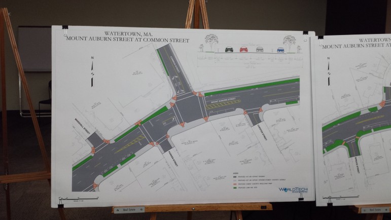 Changes may be coming to the intersection of Mt. Auburn and Common streets as part of a major redesign of Mt. Auburn Street.