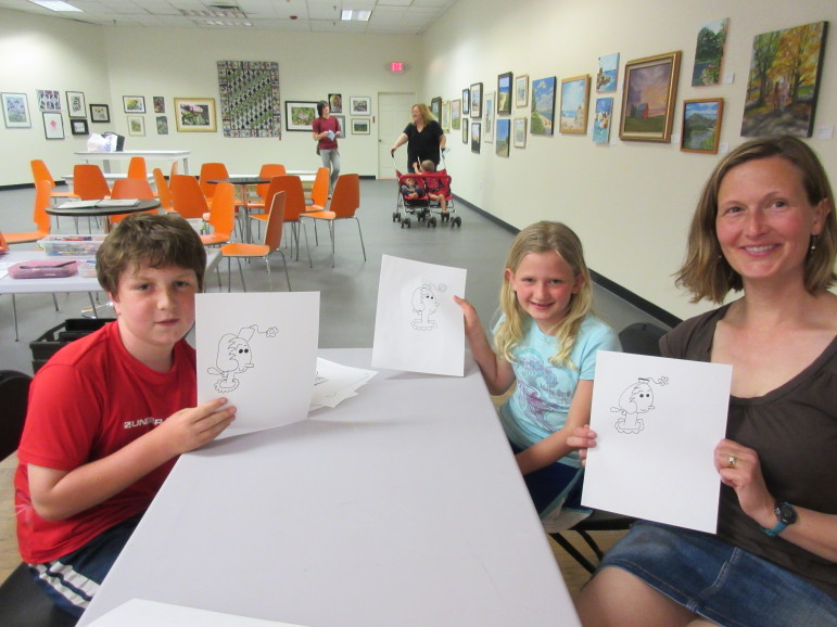 The Drawing with Fred workshop was part of the Watertown Art Association event.