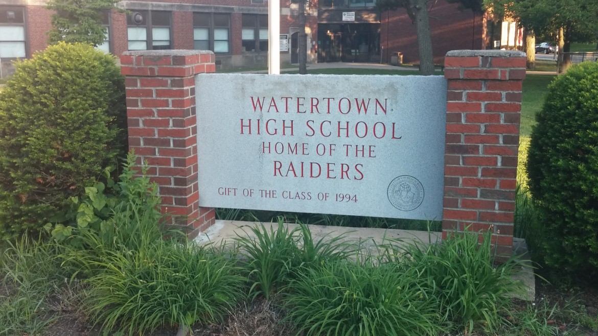 Watertown High School Sign
