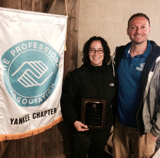 Watertown Boys & Girls Club Executive Director Renee Gaudette received the Executive of the Year Award. She was nominated by Chris Chrombie, right, the club's Project Director.