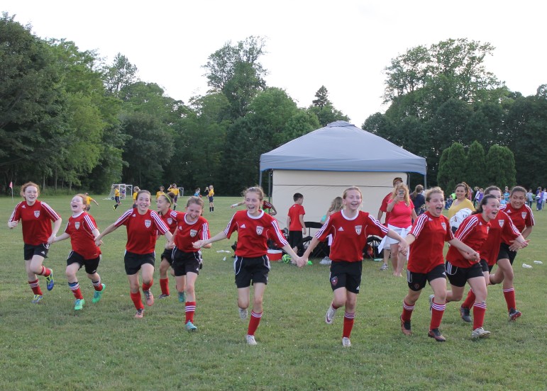 The Watertown Power U12 girls soccer team won the Portsmouth Tournament.