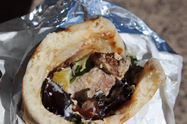 The lamb in Uyghur Kitchen's wrap comes from Australia and is marinated for up to three days.