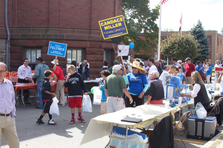 Candidates in the Watertown Election got to talk to voters during the Faire on the Square.