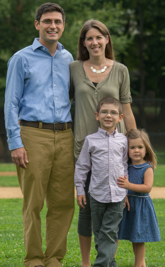 Michael Dattoli, candidate for Town Councilor At-Large, with his family.
