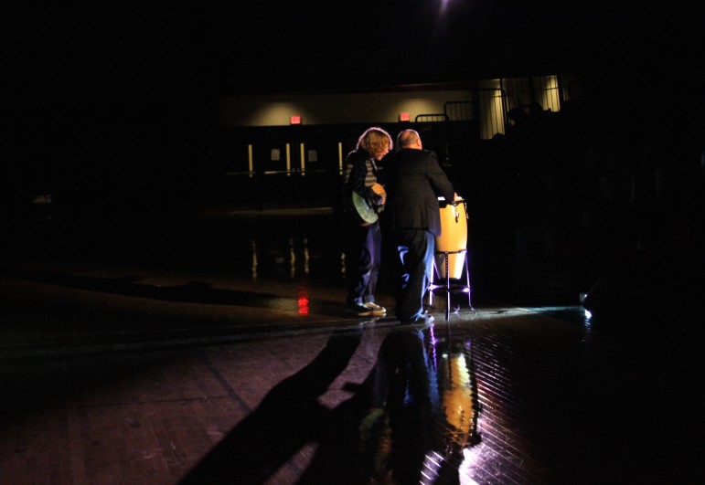 Woody Giessmann, former drummer with the Del Fuegos and founder of addiction recovery center Right Turn performed at the Coming Together to Erase the Stigma event Wednesday.