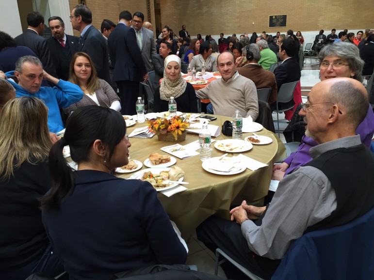 The contingent from Watertown Citizens at the MIRA event at the State House.