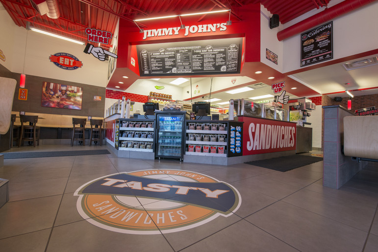 A peak inside a Jimmy John's restaurant. Watertown will get one in April.