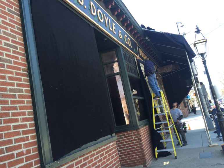 Doyle's in Jamaica Plain is being used as a filming location for Patriots Day.