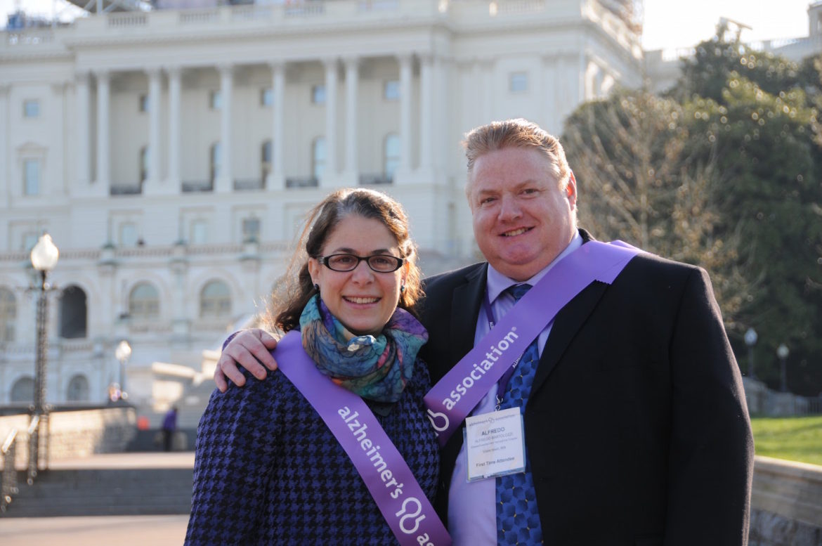 Rhiana and her husband Alfredo at Capitol Hill for Advocay Forum