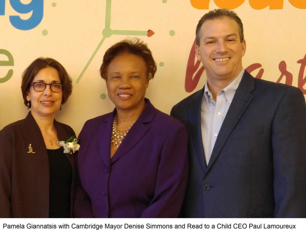 Pam Giannatsis Cambridge Mayor Read to a Child CEO