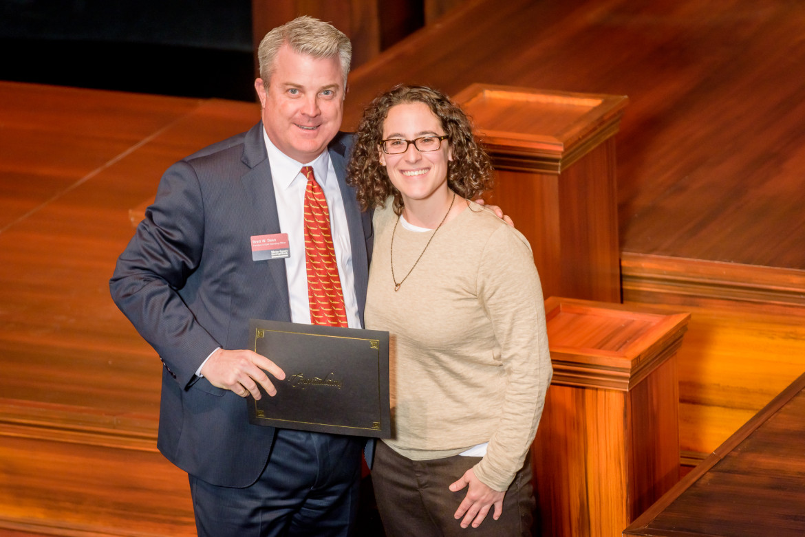 Watertown Savings Bank President Brett Dean, awarded the $10,000 check in from the Customer Choice Awards to Renee Gaudette, Executive Director of the Watertown Boys & Girls Club.