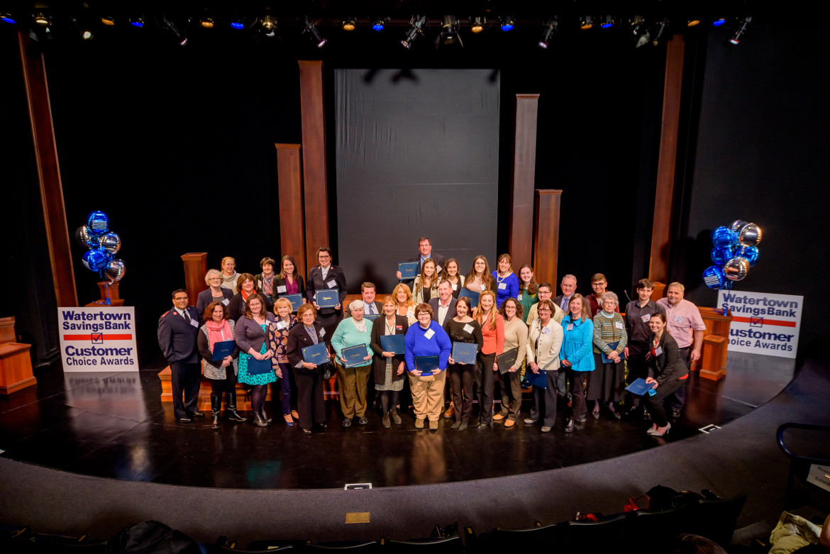 All of the 2016 Watertown Savings Customer Choice Winners at the bank’s 20th annual Customer Choice Awards. The ceremony was held at the Arsenal Center for the Arts in Watertown.