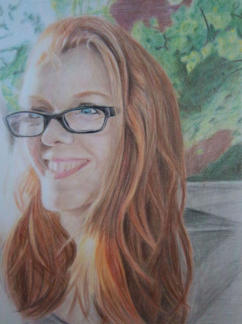 Portrait of Fiona, by Watertown High School senior Julia Harrington won a Gold Key in drawing in the Boston Globe Art Awards.