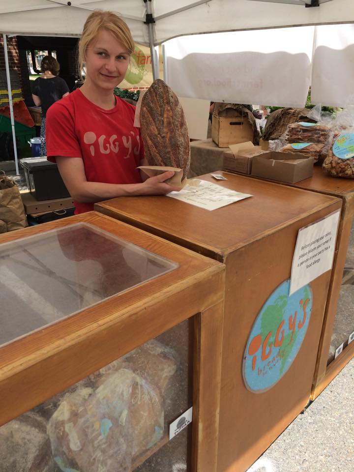 Get bread at the Iggy's stand at the Farmers Market at the Arsenal on the Charles