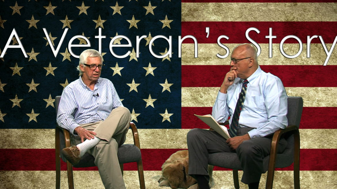Vietnam veteran Bob Quimby, left, shares his experiences with Bob Kaprielian, host of A Veteran's Story.