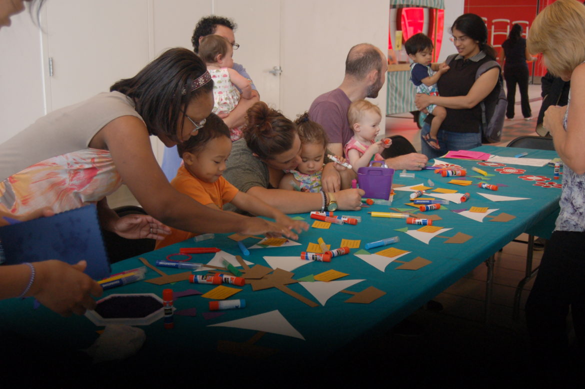 Families enjoy making father days card with The Watertown Family Network at the Watertown Mall on June 15.