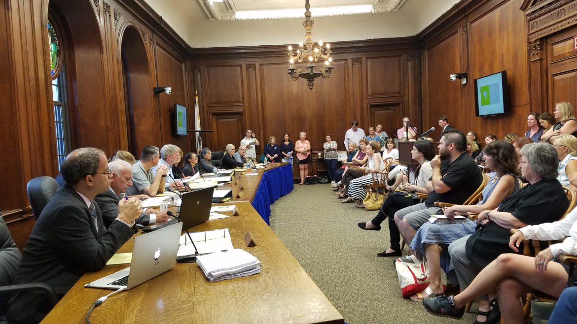 Supporter and detractors of Superintendent Jean Fitzgerald packed the Council Chamber in Town Hall responding to a petition calling for a vote of no confidence for Watertown's Superintendent.