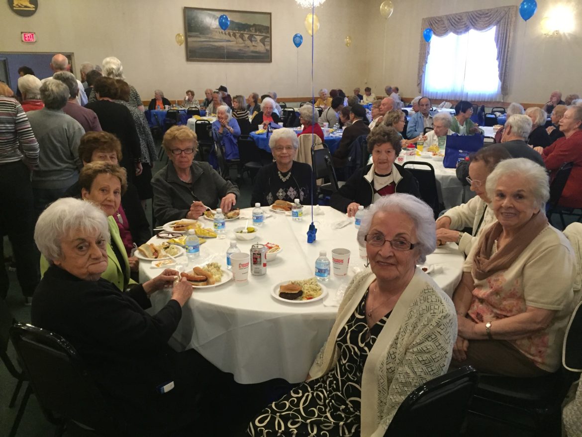 Seniors enjoyed food and fun during the Rotary Club's Senior Citizen Cookout. 