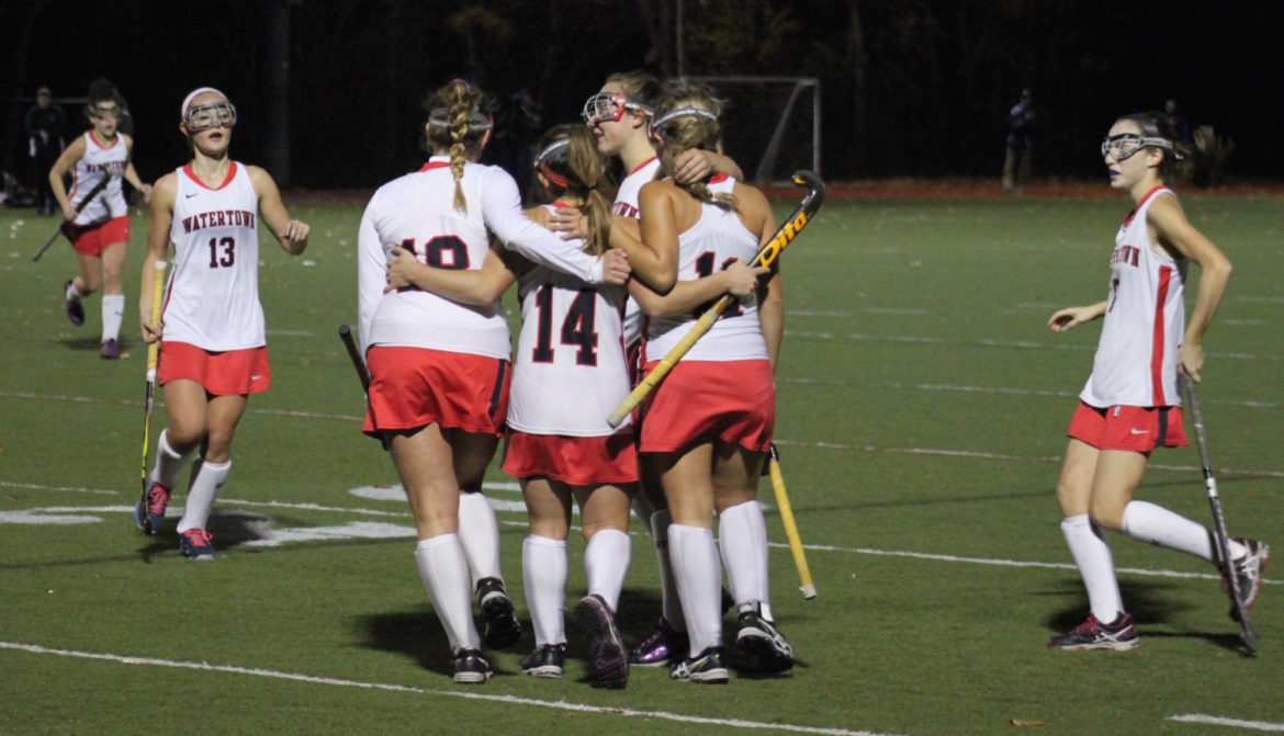 The Raiders celebrated beating Foxborough and heading to the team's eighth straight state final.