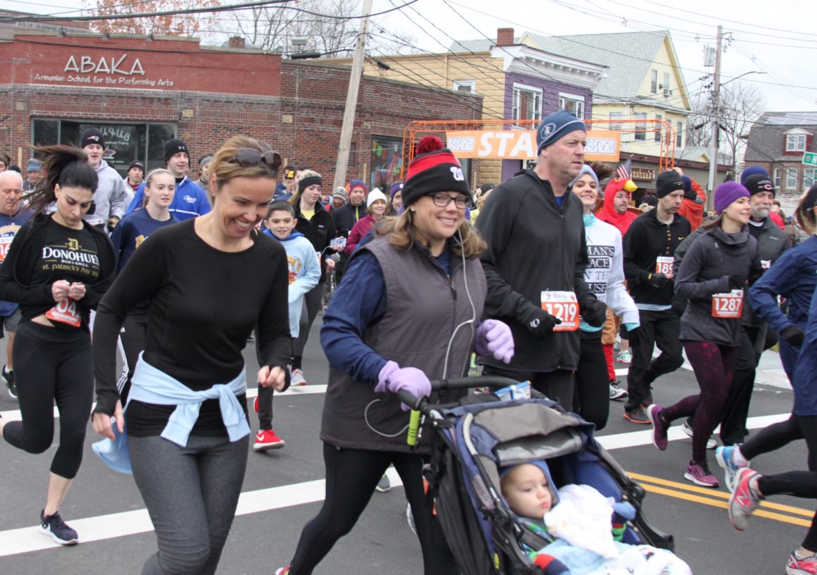 Some people participating in the 2016 Donohue's Turkey Trot got a push along the 5K route.