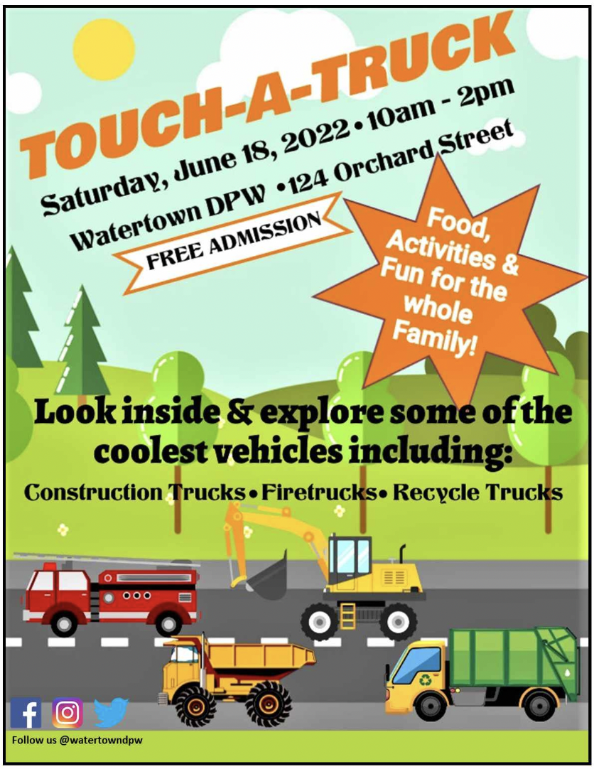 TouchaTruck Event Coming to Watertown Public Works Watertown News