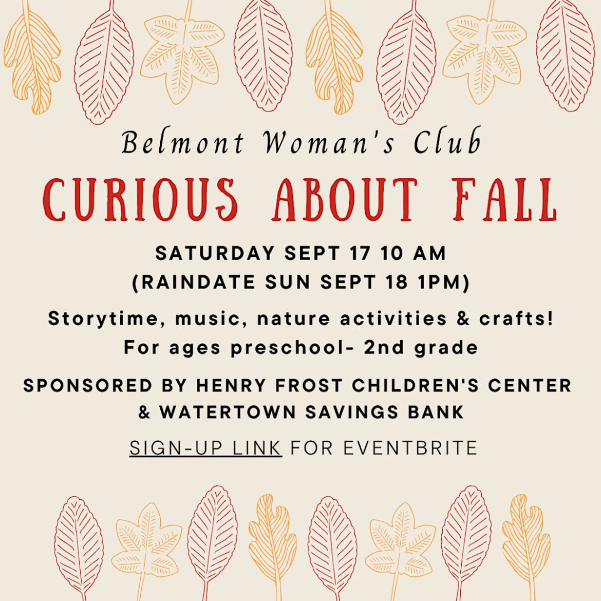 Watertown Families Invited to Story Time & Sing Along in Belmont