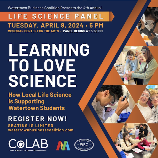 Event to Showcase Collaboration Between Life Science Companies and Watertown Schools